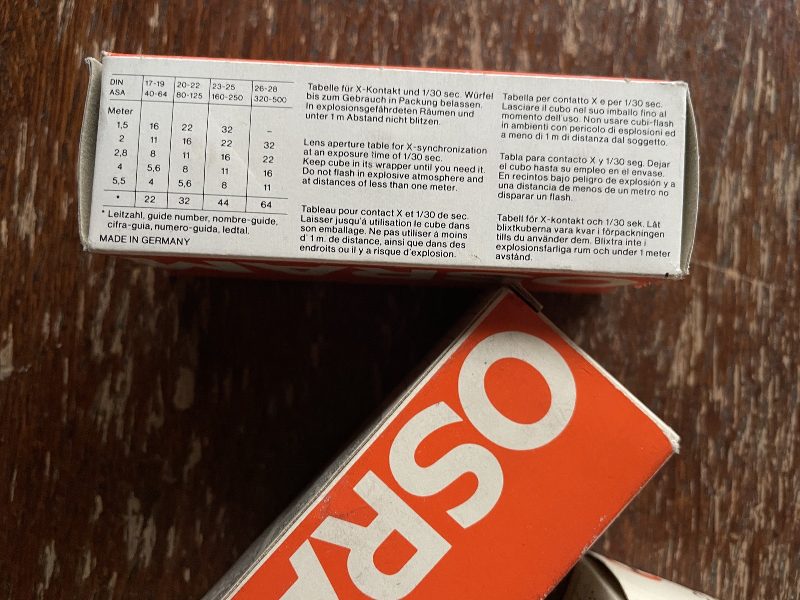 OSRAM Flashcube OFC4 – 24 Boxes (288 Shots) – Never Used in Original Box