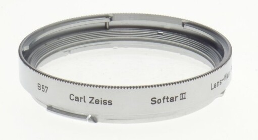 SOFTAR III CARL ZEISS SOFT CAMERA LENS FILTER HASSELBLAD 50 CHROME RIM B57 CAPS
