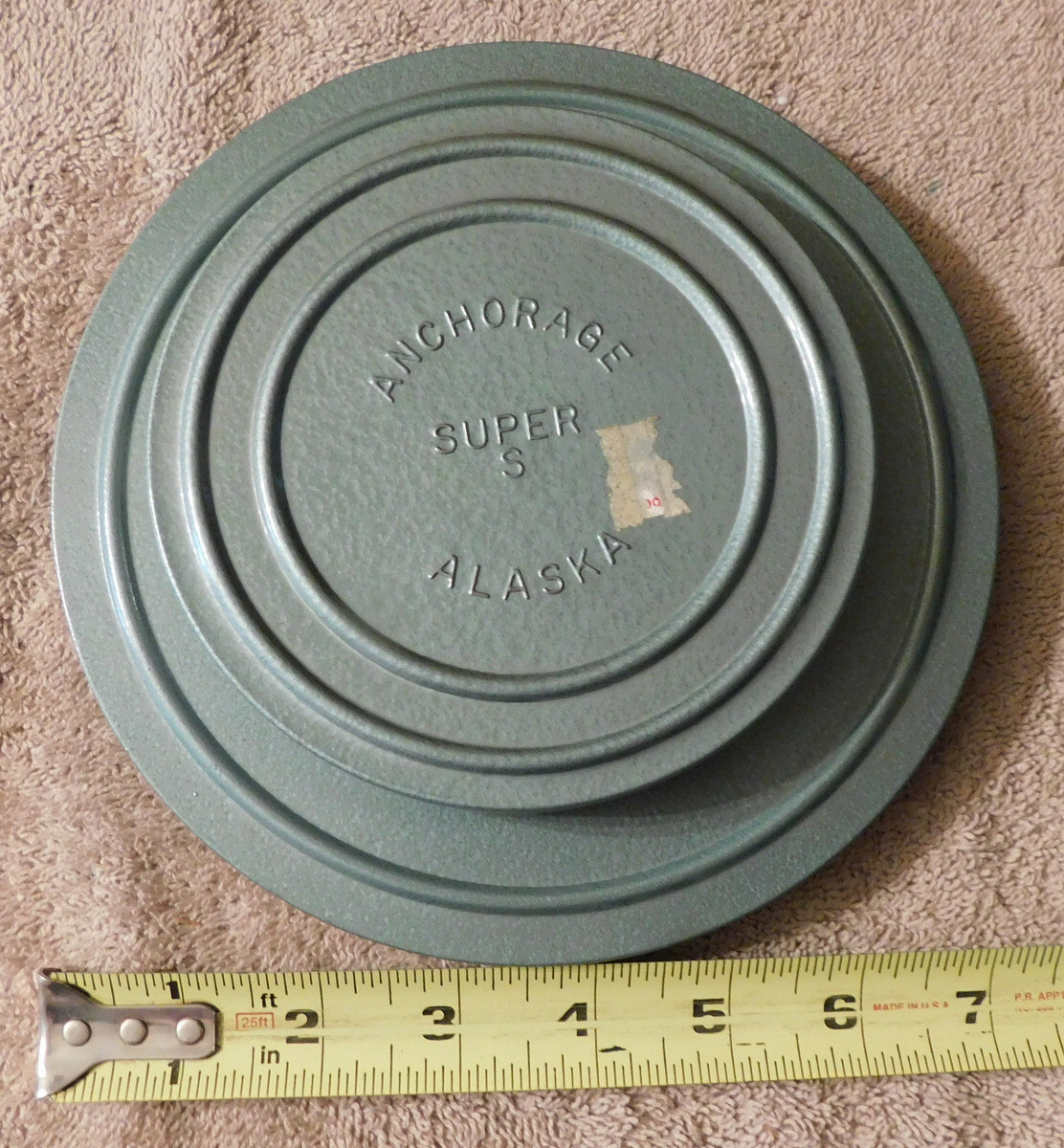 8mm Metal Film Reel Tin Can Canisters & Reels Anchorage Alaska “Super S” RARE