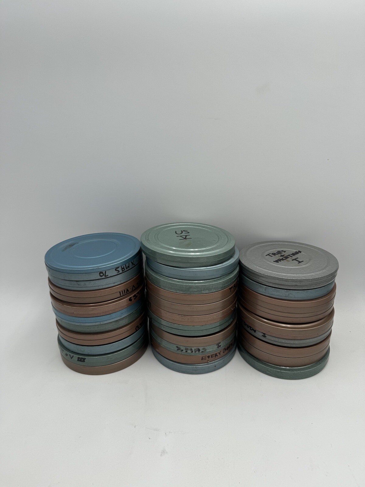 Vintage One 8mm 200 Ft 5 Inches Metal Movie Reel with Metal Case