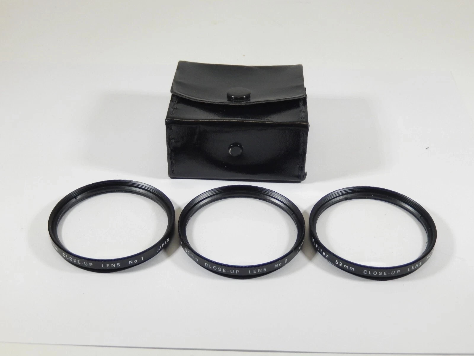 VINTAGE VIVITAR 52MM +1 +2 +4 CLOSE-UP LENS SET