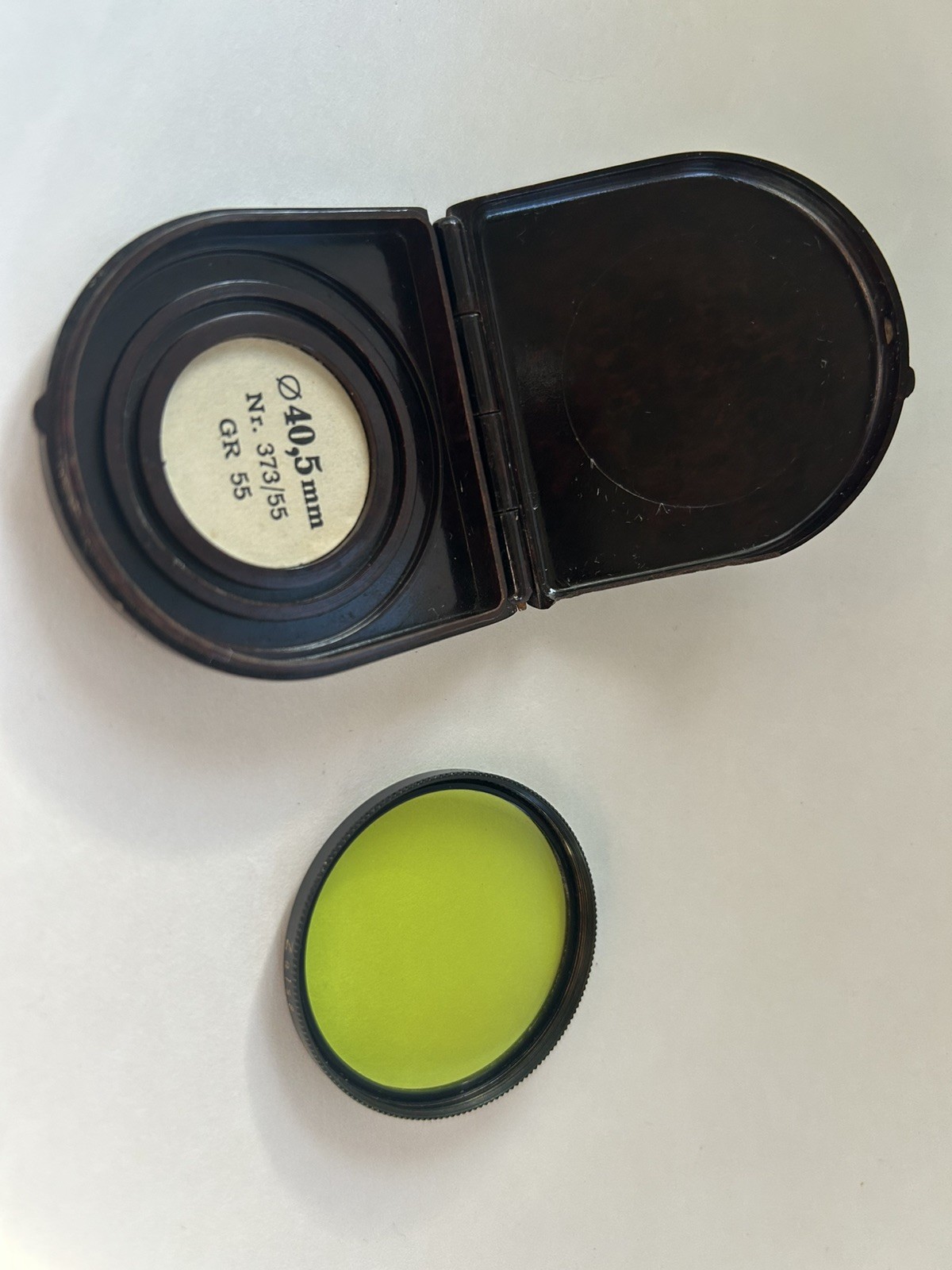 Zeiss Ikon Green Filter Vintage 40.5 mm Nr. 373/55 GR 55 With Case