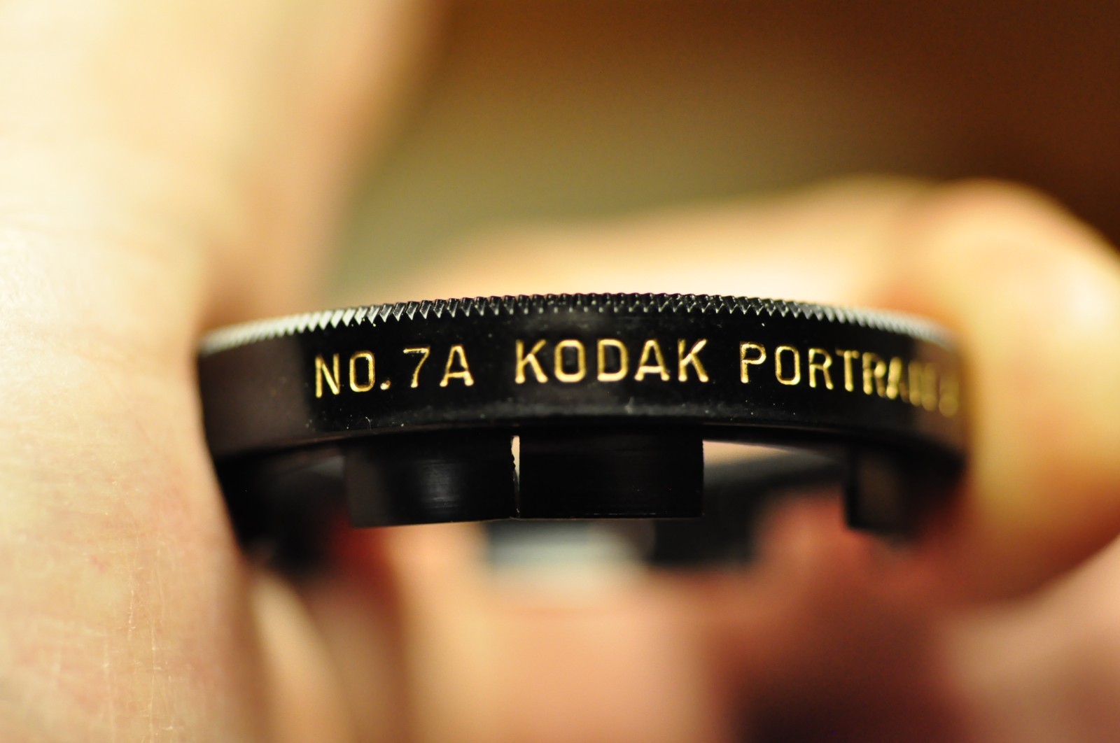 Kodak 7A push on close up lens with case.