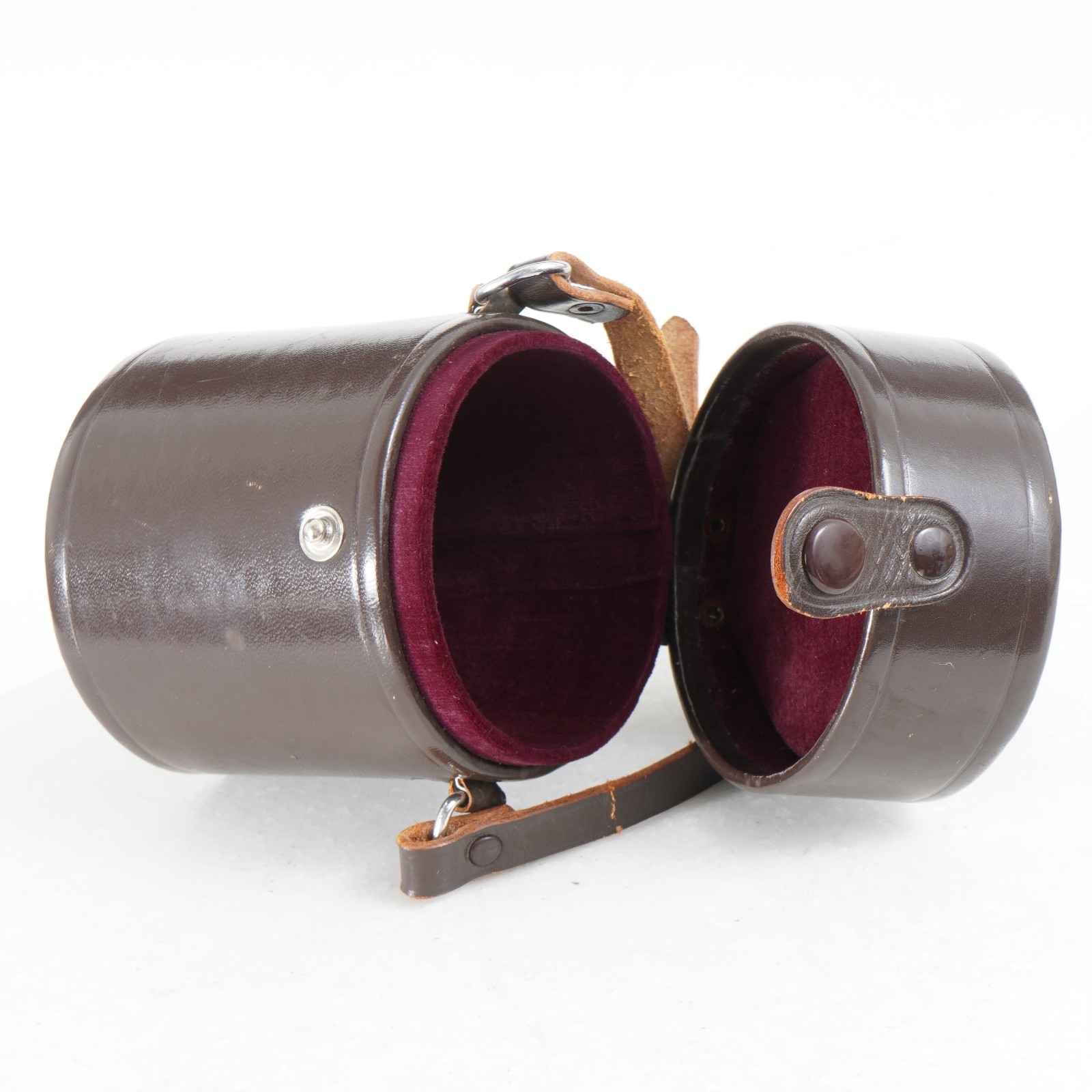 :[EX+++] Nikon Genuine 4½” Tall Brown Leather Lens Case w/ Strap