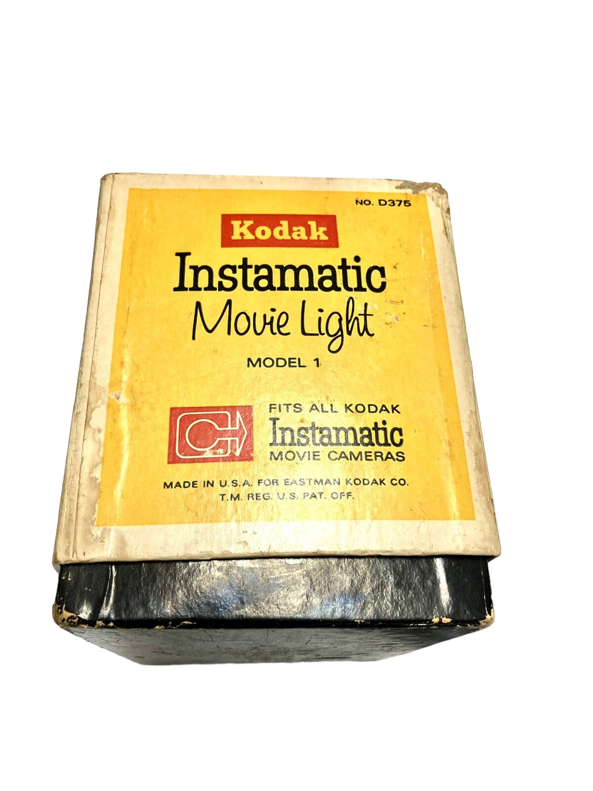 Vintage Kodak Instamatic Movie Light Model 1 # D375 Tested Working Original Box