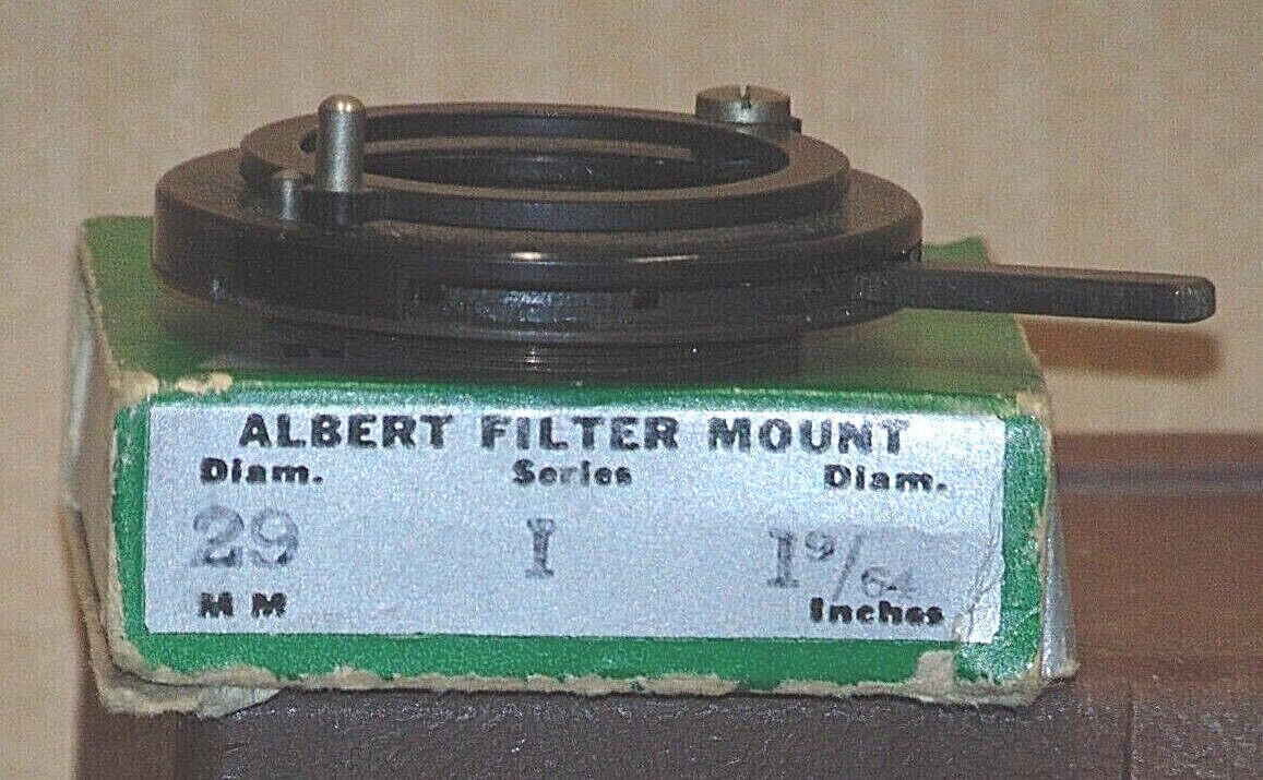 Albert Specialty Series I, 29mm-1 9/64 in. Filter Mount “New Old Stock”