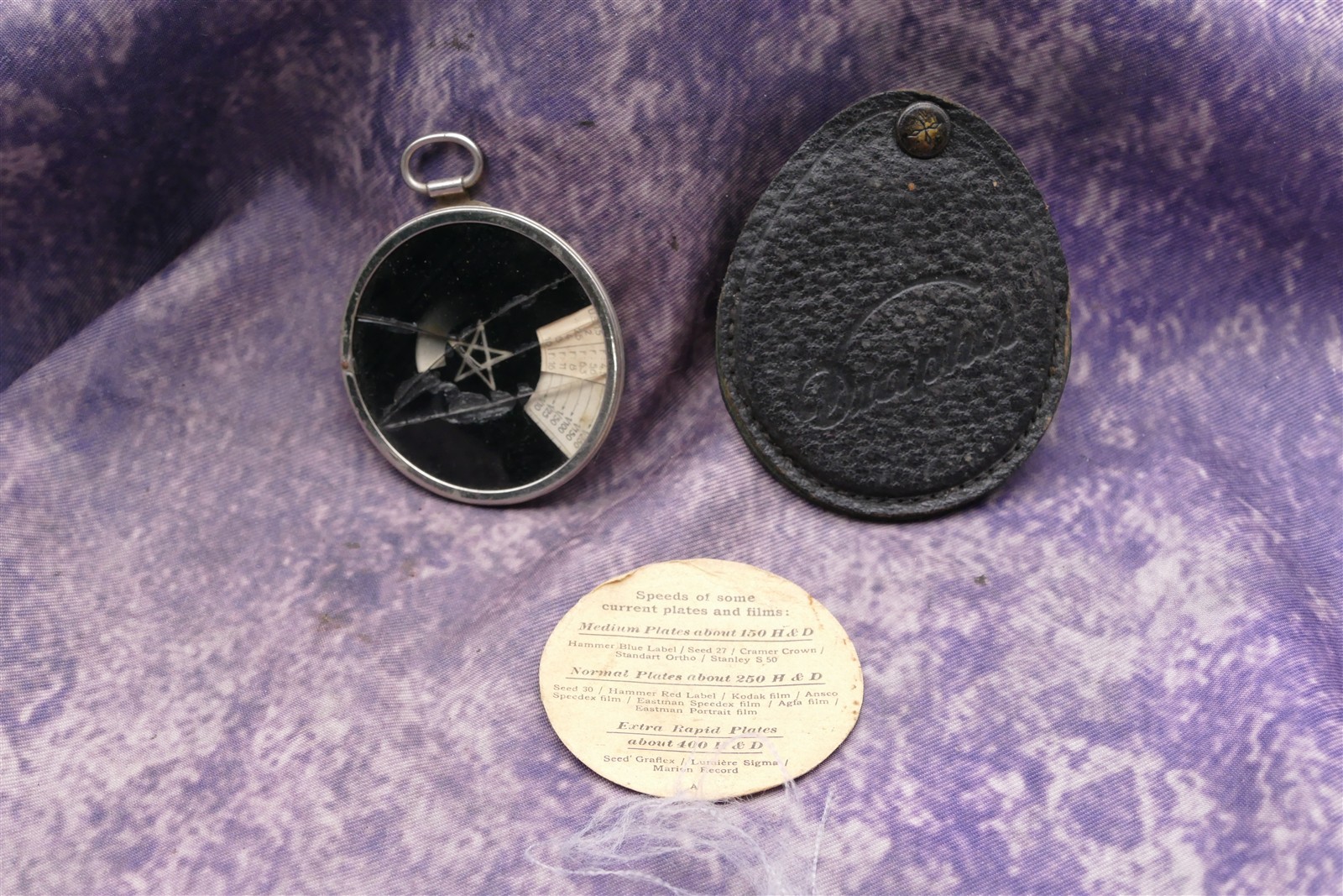 Ica Diaphot Extinction Meter with Case and Instructions “Cracked Glass”