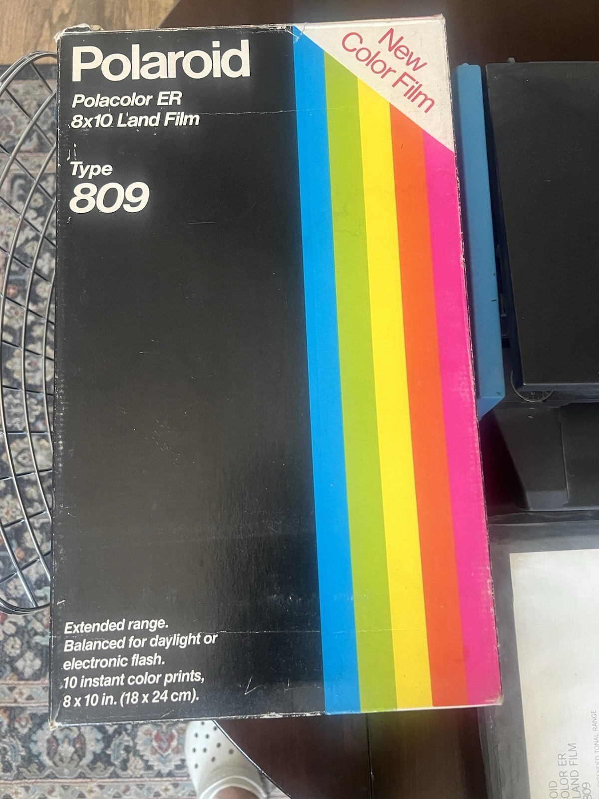 Polaroid 8×10 Land Film Processor + 3 Film Holders + 3 Boxes Type 809 Film