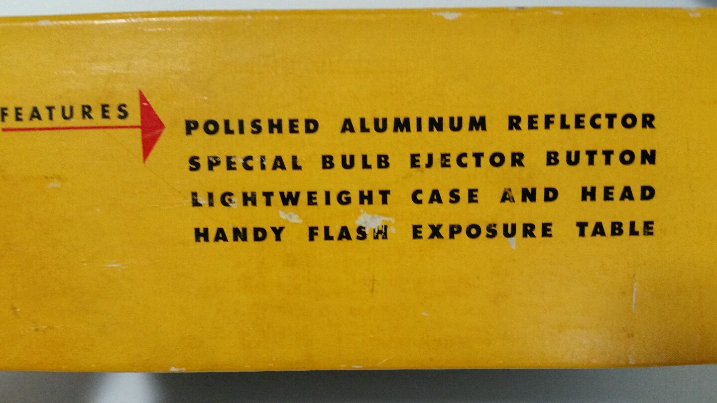 Vintage Kodak Flasholder Model B USA Original Box & Bracket Film Slide Flash