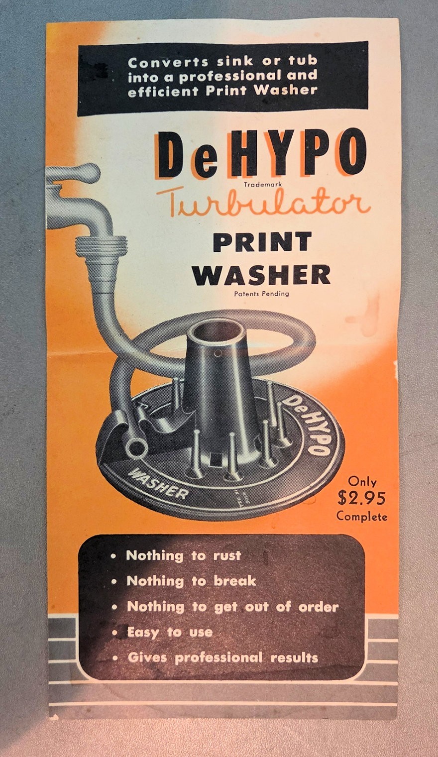 DeHYPO Turbulator Print Washer w/ Original Box – Vintage Photography Developing