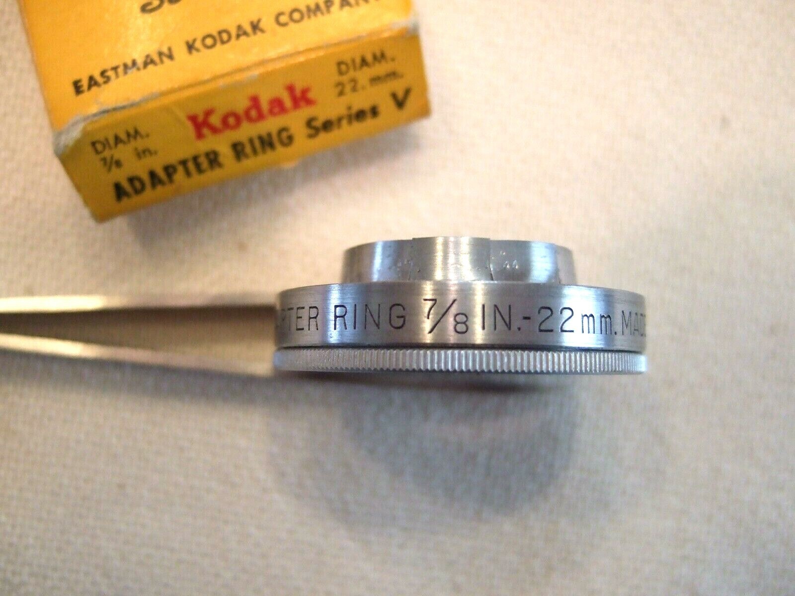 Vintage Kodak Series V Adapter Ring 22mm 7/8″
