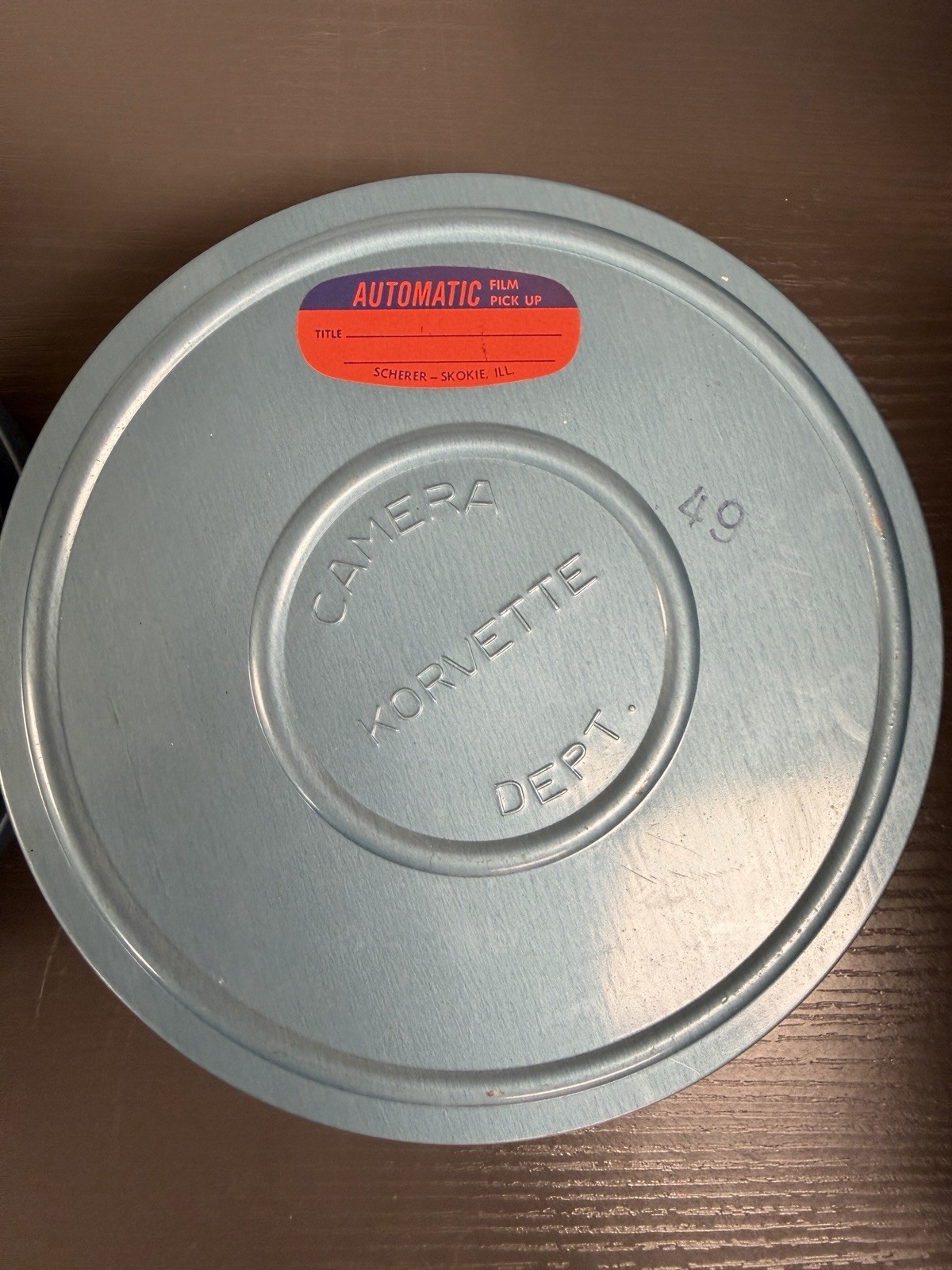 Korvette Camera Dept Super 8 Can & Metal Compco Movie Reel Chicago USA