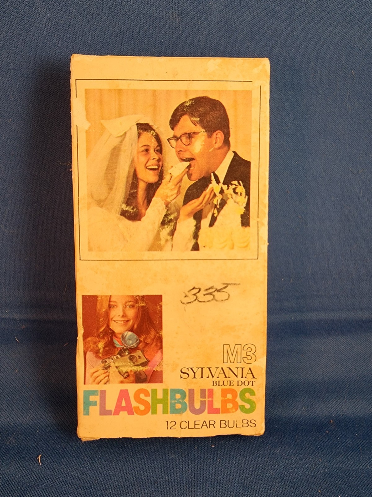Sylvania Flashbulbs Blue Dot M3 12 Clear Bulbs In 12 Pack Box NOS