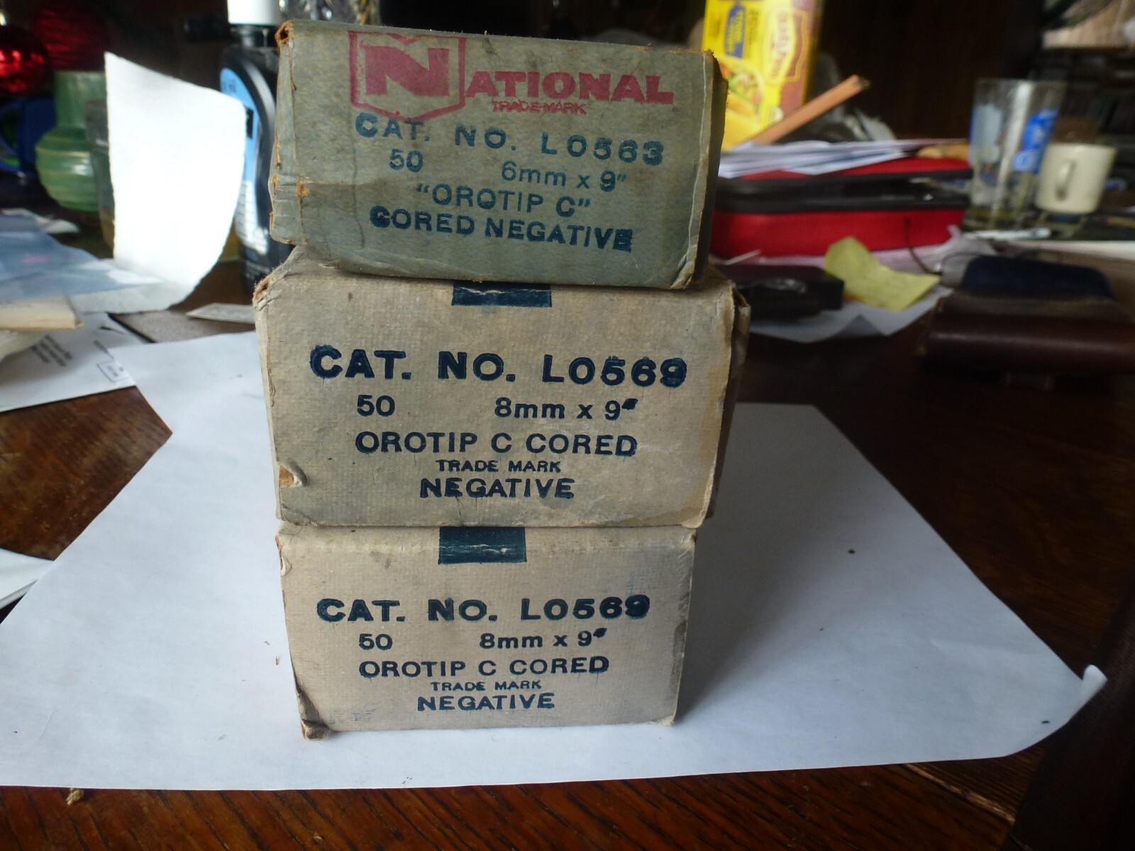 3 boxes ARC CARBONS 6MM X 9″ & 8mm x 9″ NOS