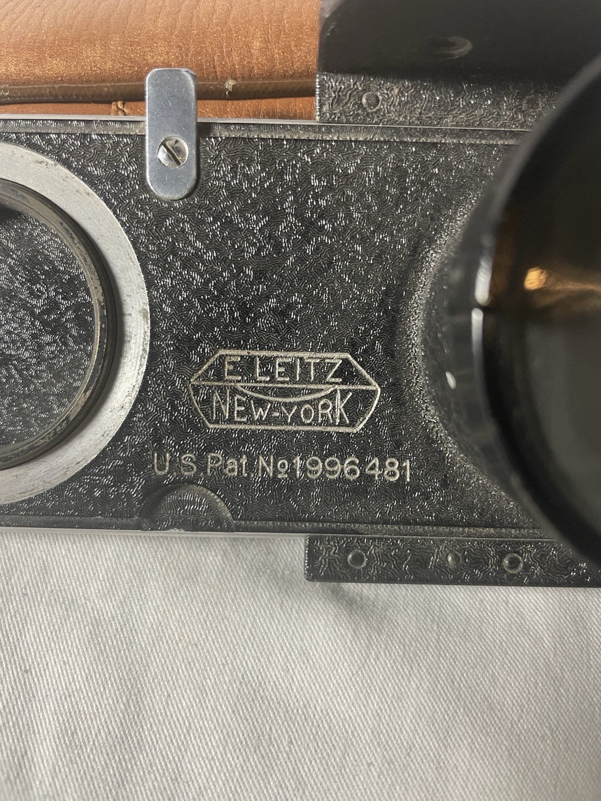 Vintage E. Leitz New York Camera Accessory U.S. Pat 1996481