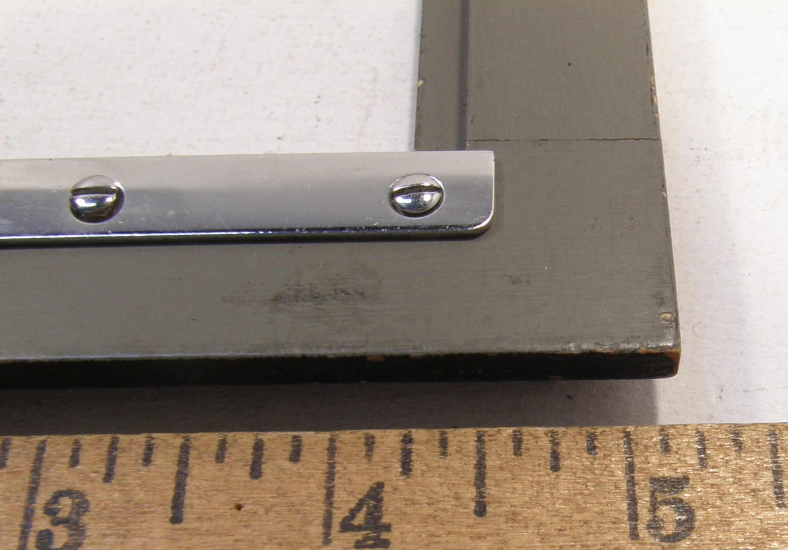 VINTAGE WOODEN GRAFLEX 4×5 SPEED GRAPHIC RECESSED LENS BOARD 5 3/16″ SQUARE
