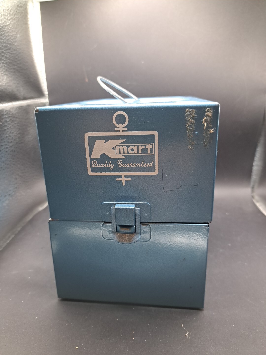 Vintage Kmart Metal Reel Storage Film Case Box Regular 8 Auto Take Up Reels