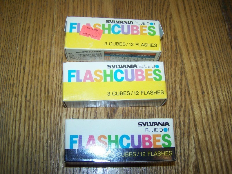 Vtg NOS Sylvania Flashcubes 3 Cubes 12 Flashes per box. Lot Of 3 PKGS