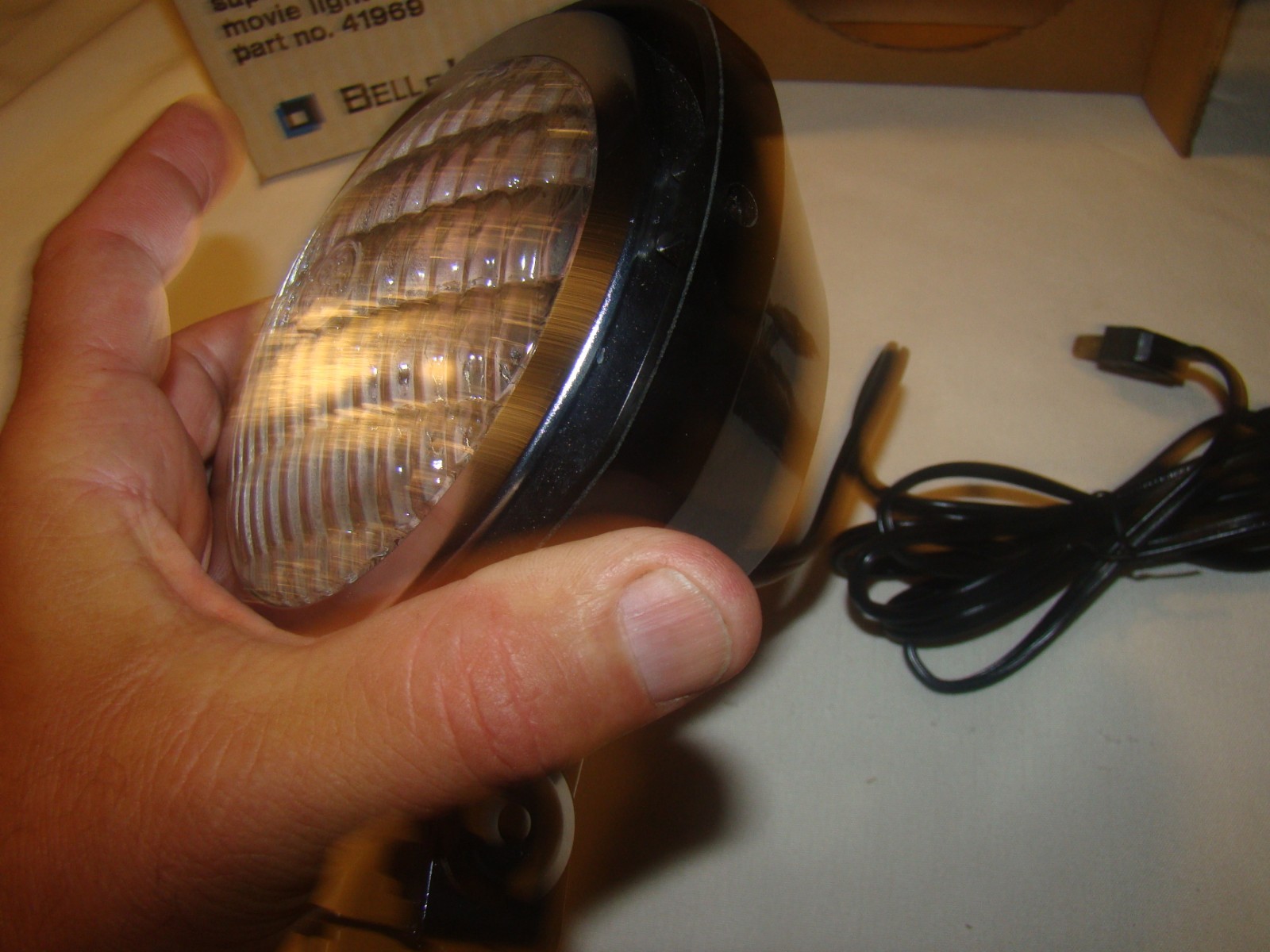 Vtg Bell & Howell Super 8 Camera Light Attachment 650W Part #41969 in Box WORKS
