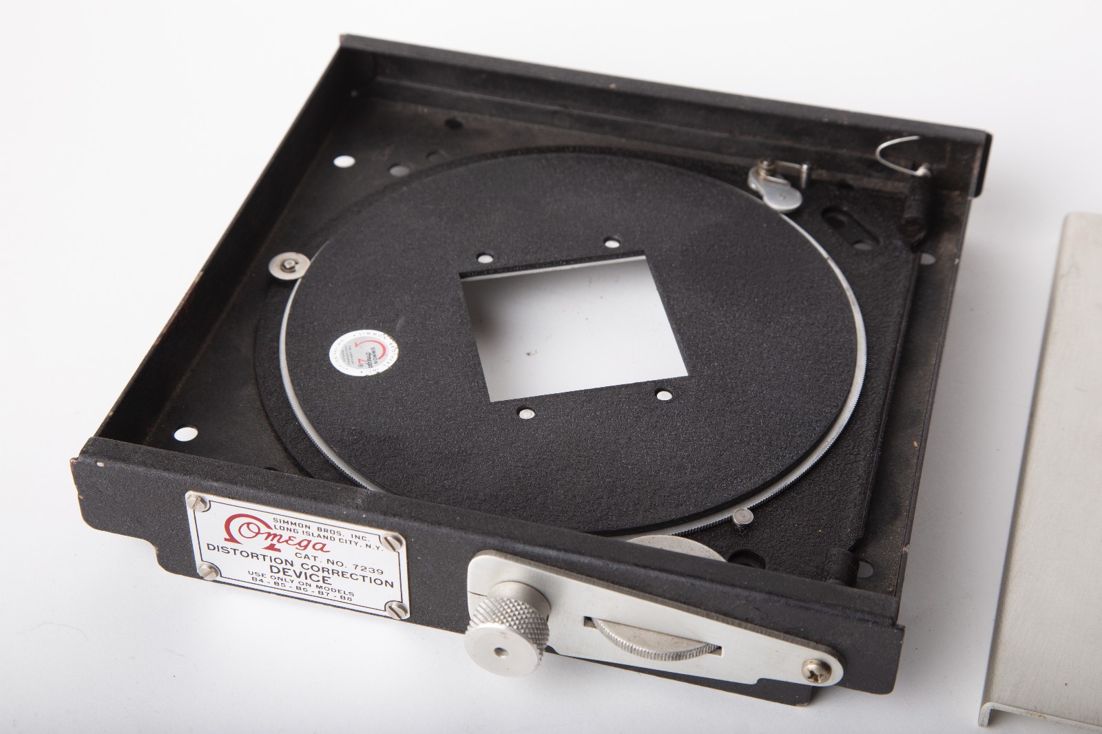 Omega Distortion Correction Device 7239 & Instructions for Model B4-B8 Enlargers