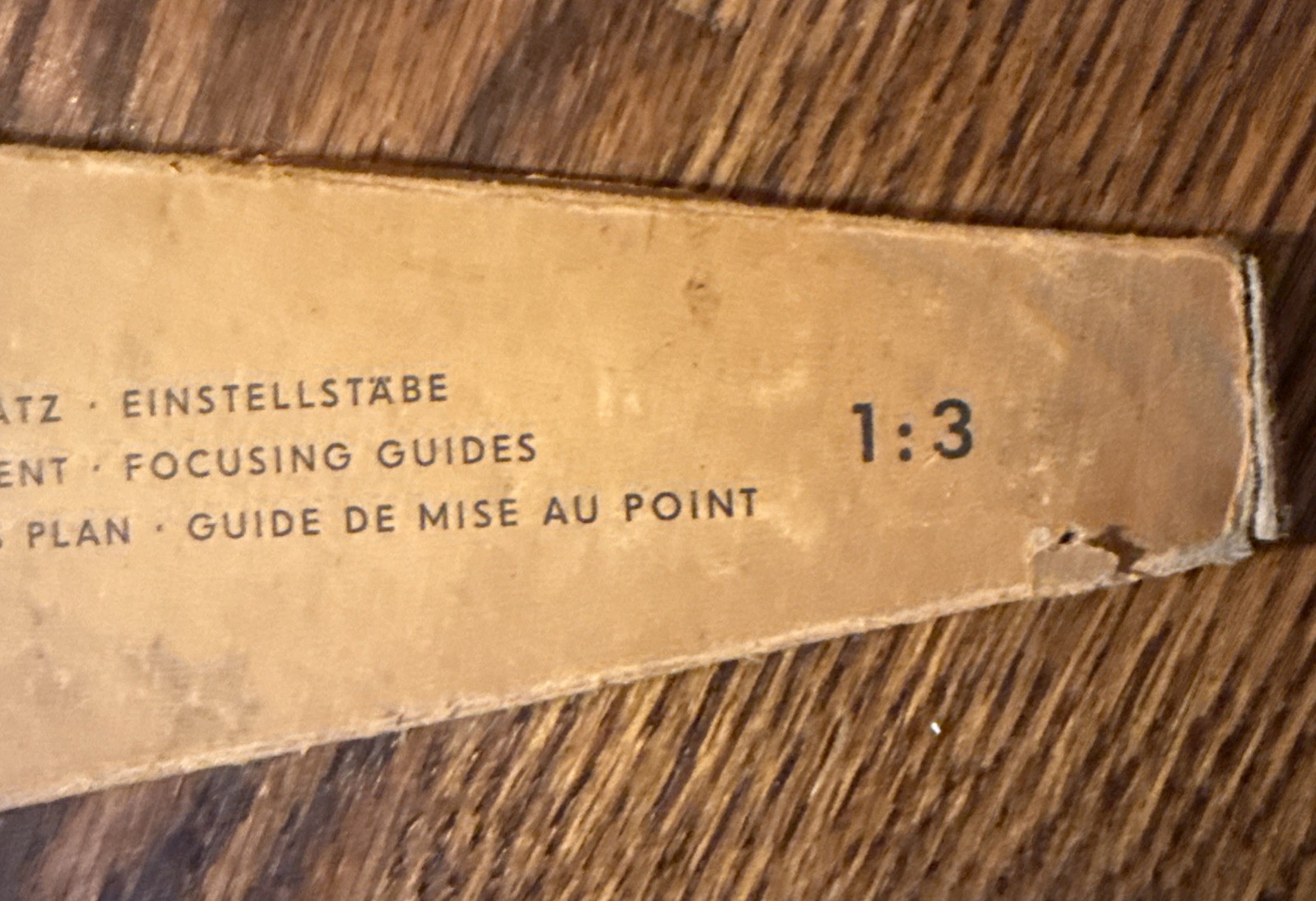 Kodak Retina Camera Close-Up Attachment Focusing Guides- 1:2, 1:3