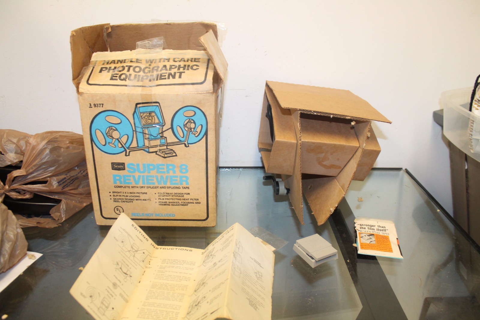 Vintage Super 8 Reviewer Live Action Movie Editor Photographic Equipment