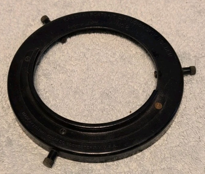 Kodak Eastman Portrait Diffusion Disk Holder No 8 Camera Lens Attachment