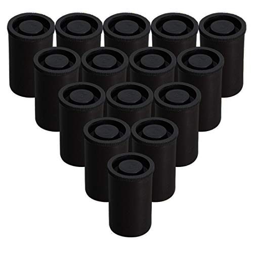 Plastic Film Canister 15PK 35mm Black