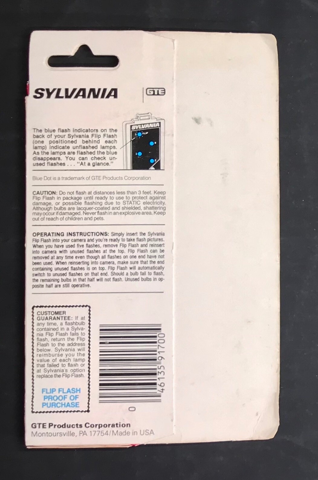 Vintage set of 2 Sylvania Blue Dot Flip Flash Super 10 Flashes camera accessory