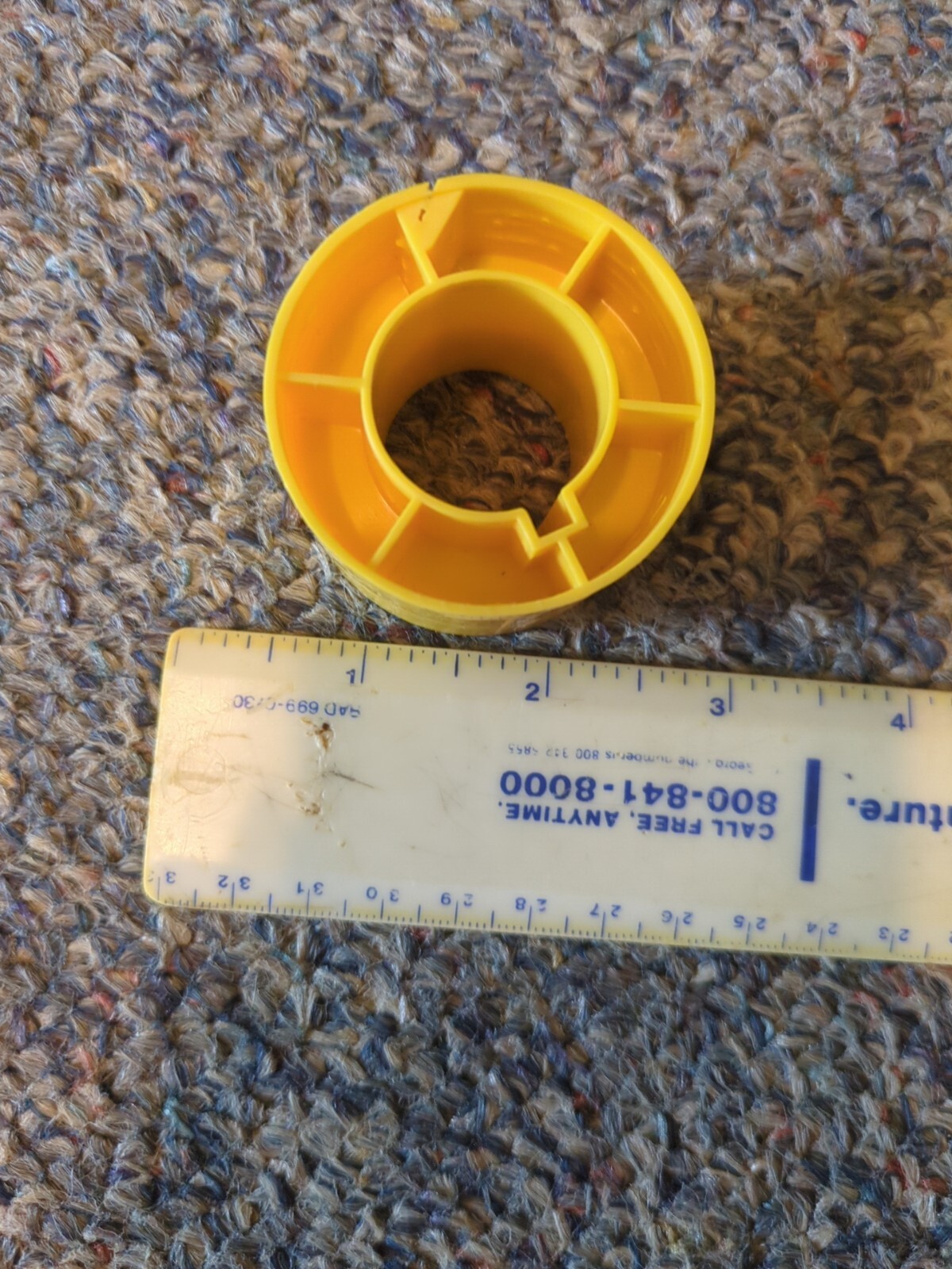Yellow Kodak 1 1/2″ Inch Diameter Movie Film Core Take-Up Spool