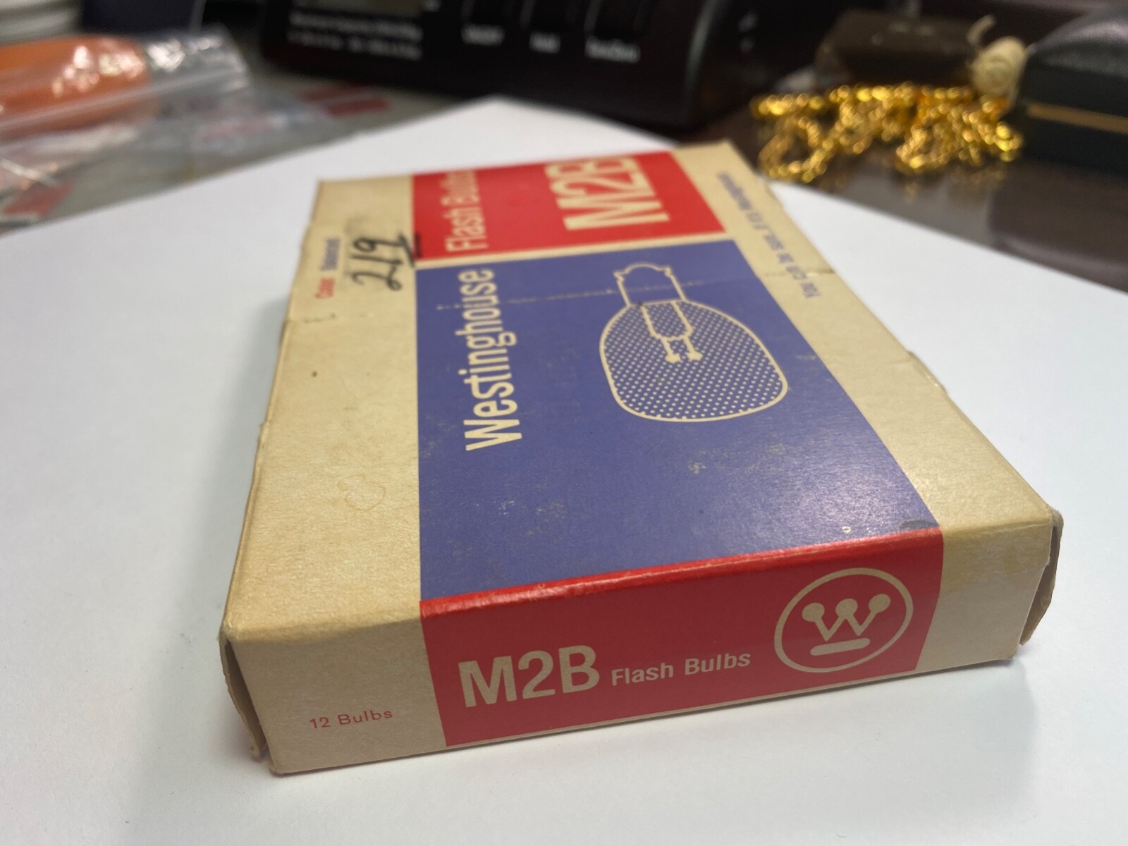 Vintage Lot WESTINGHOUSE FLASH BULBS M2B, 9 bulbs included
