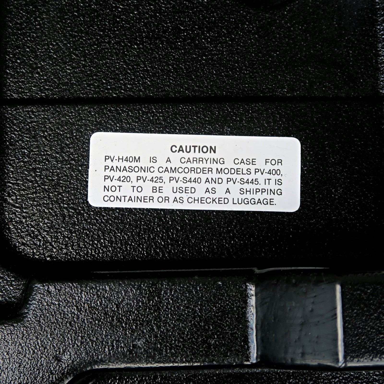 Panasonic PV‑H40M Hard Case for PV‑400 / PV‑420 Series Camcorders