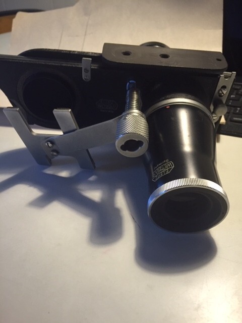 LEITZ LEICA FOCUSING STAGE DEVICE(FULDY) FOR THE SCREW MOUNT CAMERAS w/ACCESS.