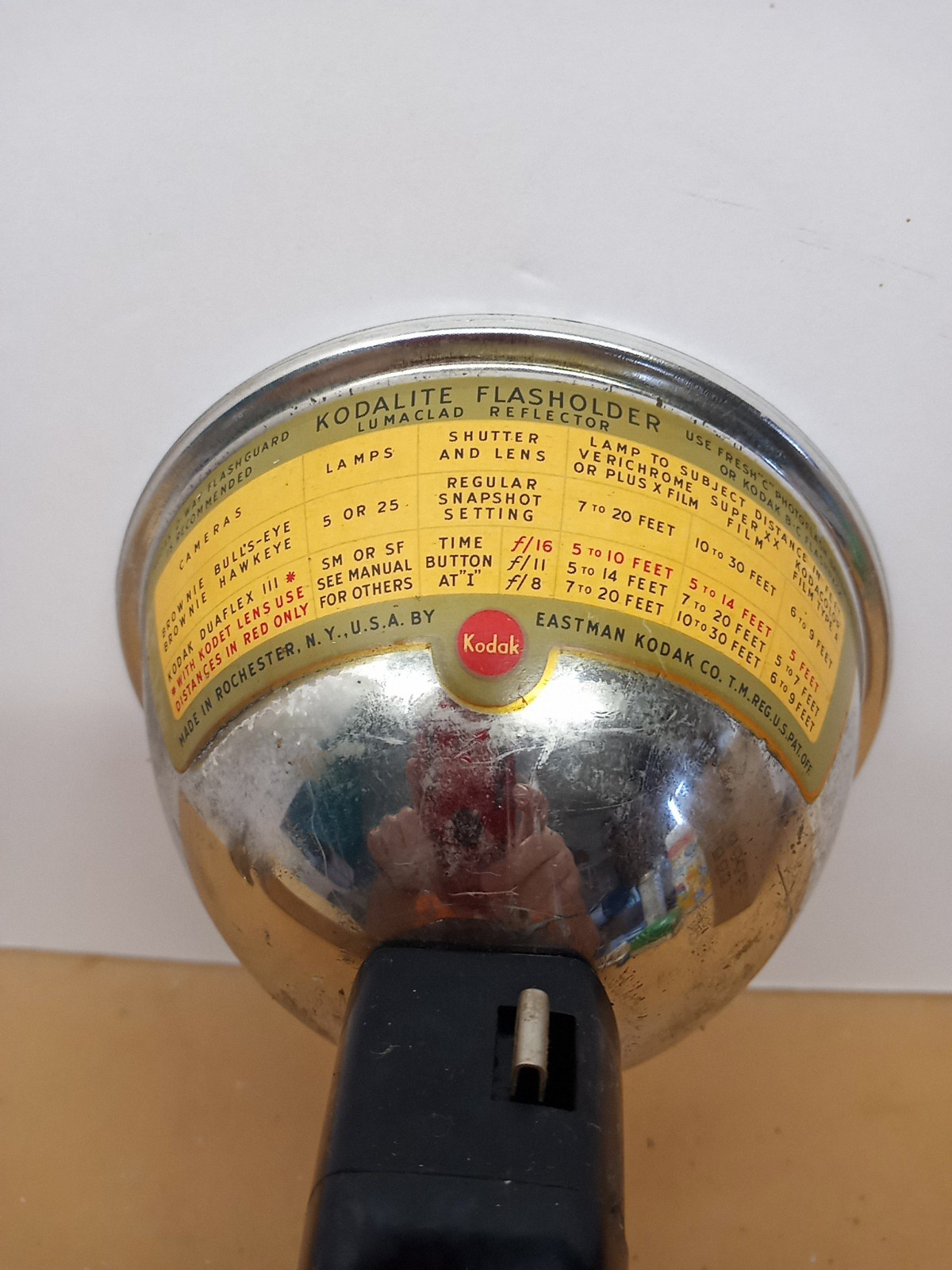 Kodalite Flasholder Lumaclad Reflector Eastman Kodak Co.
