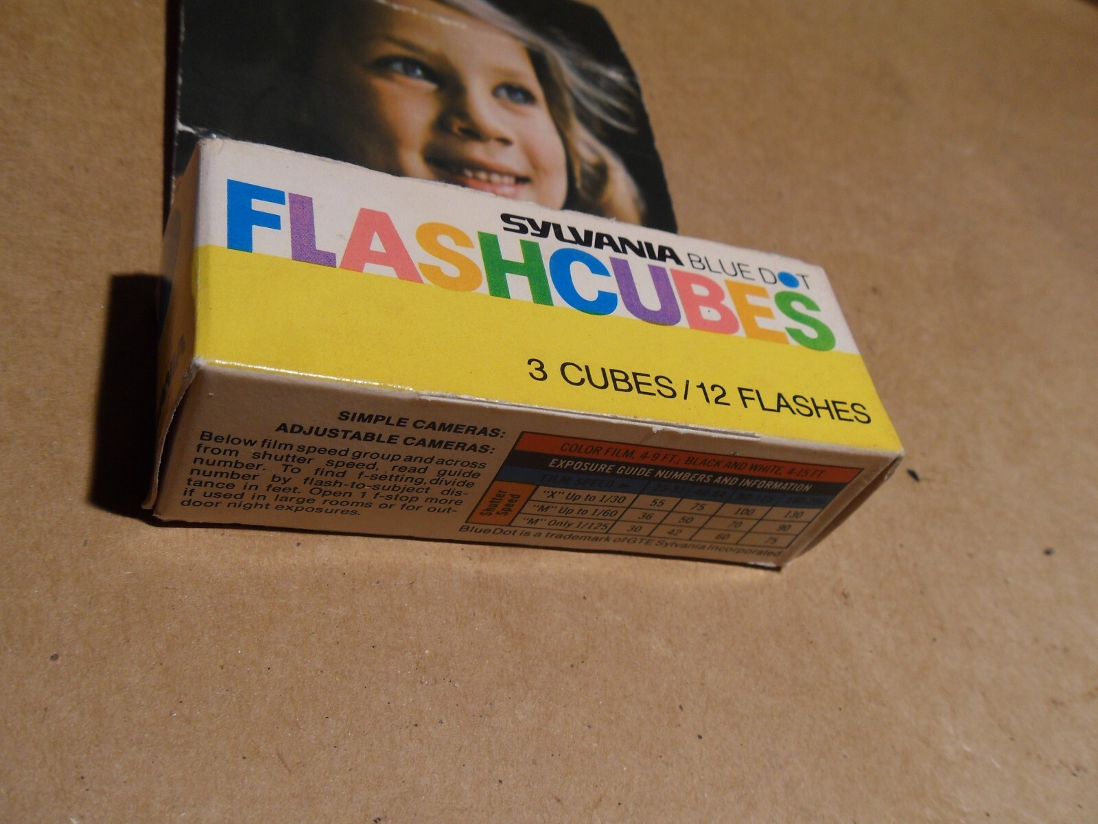 Sylvania Blue Dot Flashcubes Camera Flash Cubes 3 Pack 12 Flashes NEW OLD STOCK