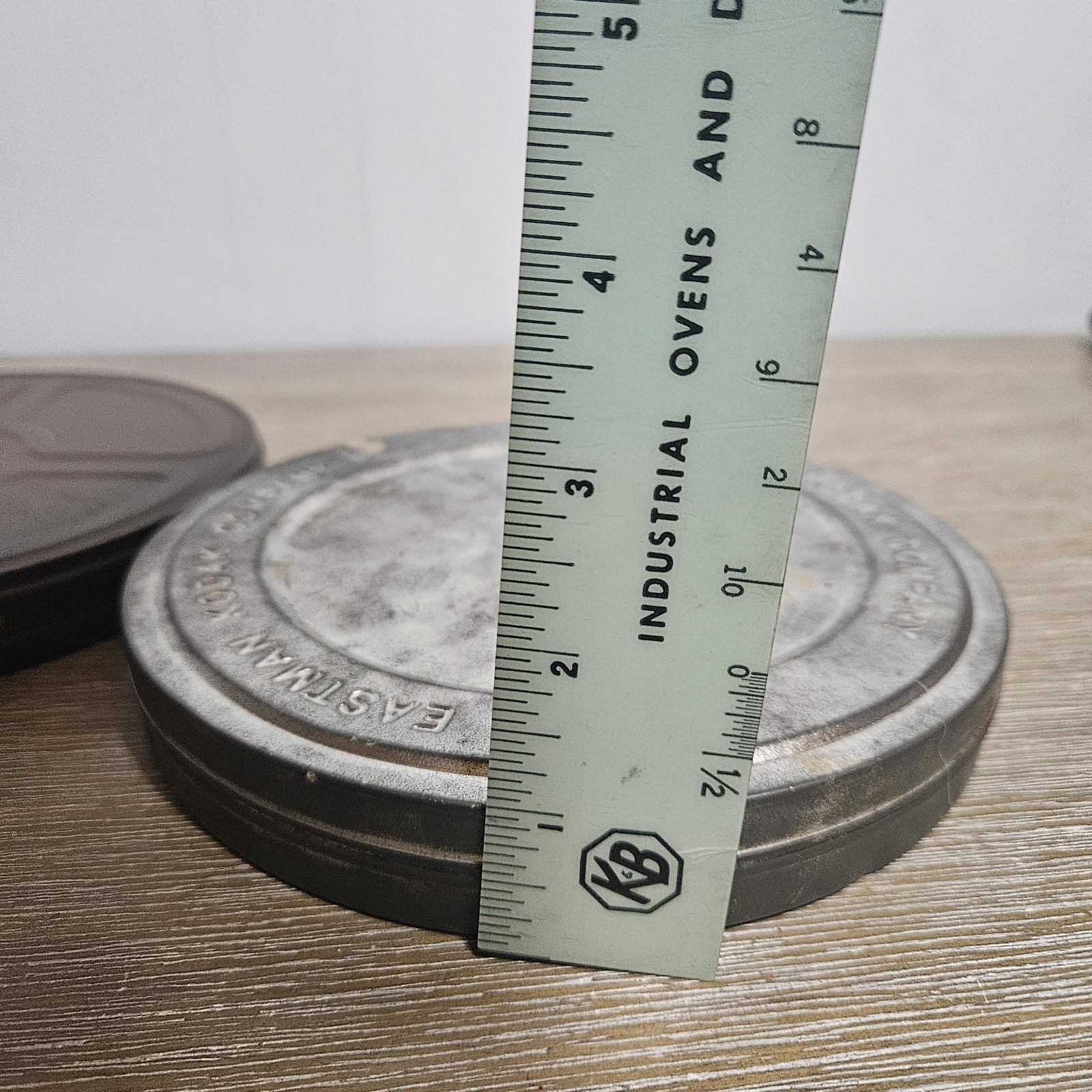 2 Vintage 7.25” Empty 8MM Film Canister Cases – Kodak and Goldberg Brothers