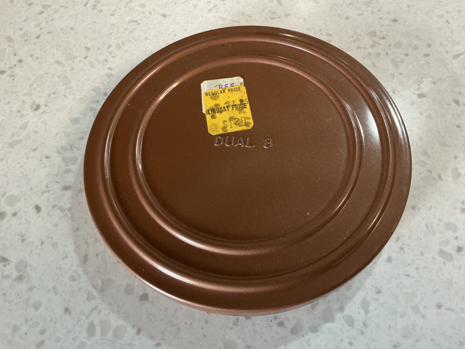 Vintage 3 x Goldberg NOS 5″ DUAL 8 Metal Film Canister With Movie Reel