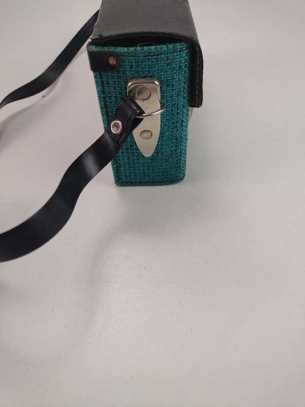 Vintage Camera Case – Aqua Tweed – 1960’s