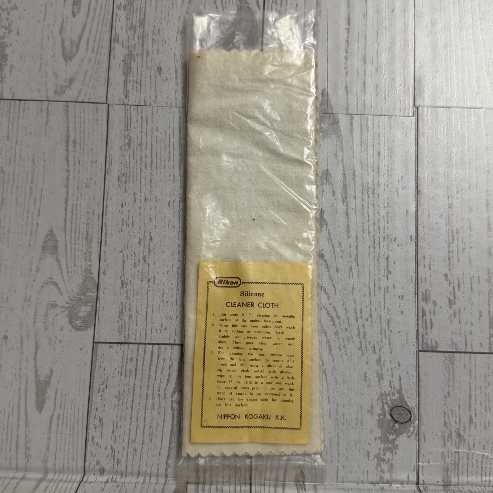 Vintage Camera Lens Cleaner Cloth Nikon Original Silicone 1970s New Japan