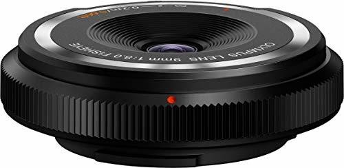 Olympus 9mm f8 Fisheye Body Cap Lens BCL‑0980 Black Mirrorless Ultra‑Slim Design