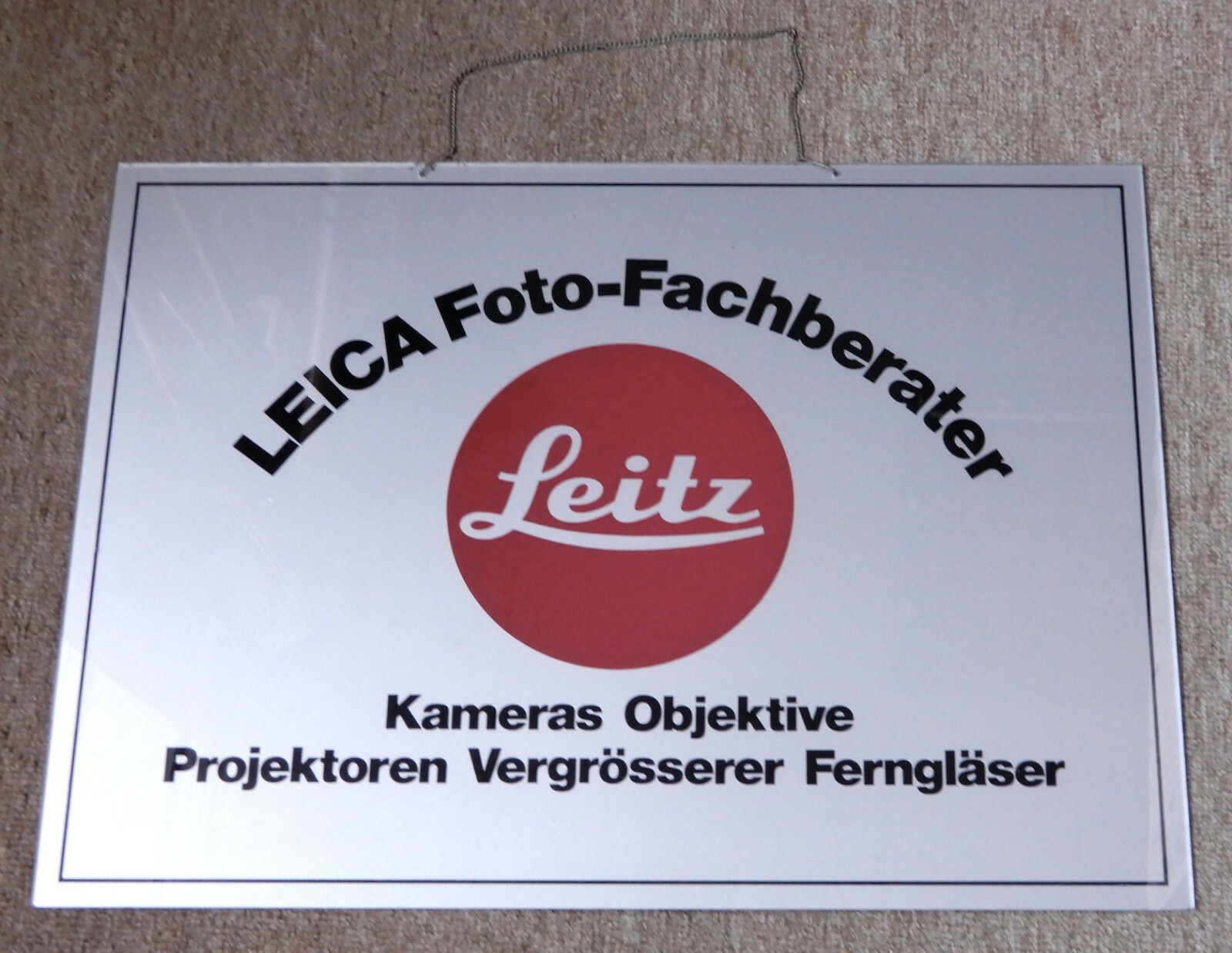 Leica 50x36cm “Leica Specialist” Sign in German #5 ………. Very Rare !!
