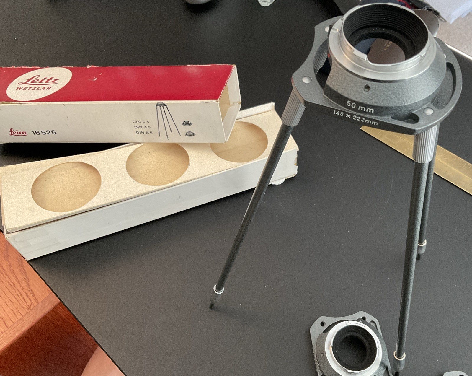 LEICA LEITZ 16526 BOWUM AUXILIARY REPRO UNIT FOR BAYONET MT CAMERA (Never used)
