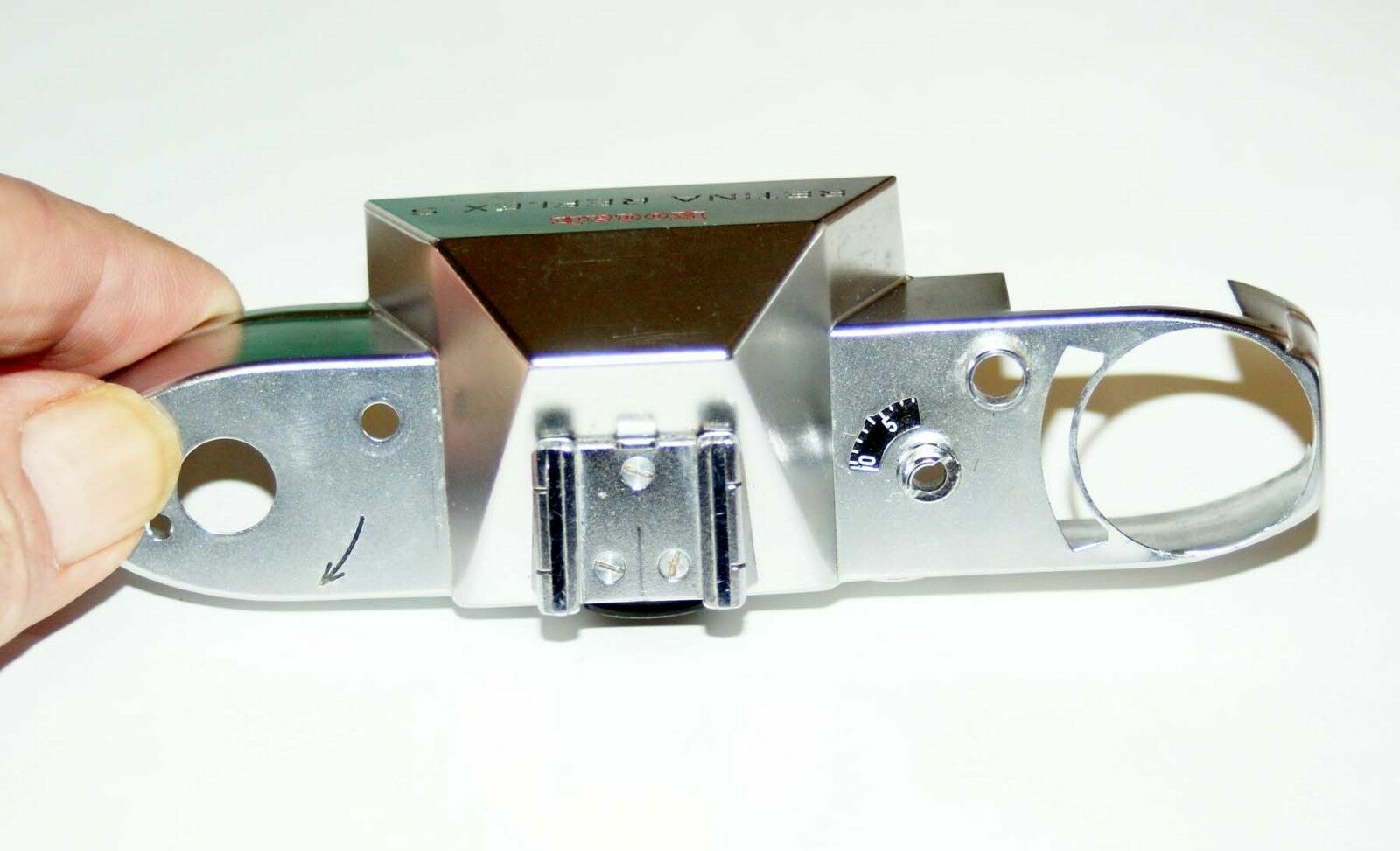 VINTAGE KODAK RETINA REFLEX S CAMERA TOP PLATE & TRIM SPARE PARTS