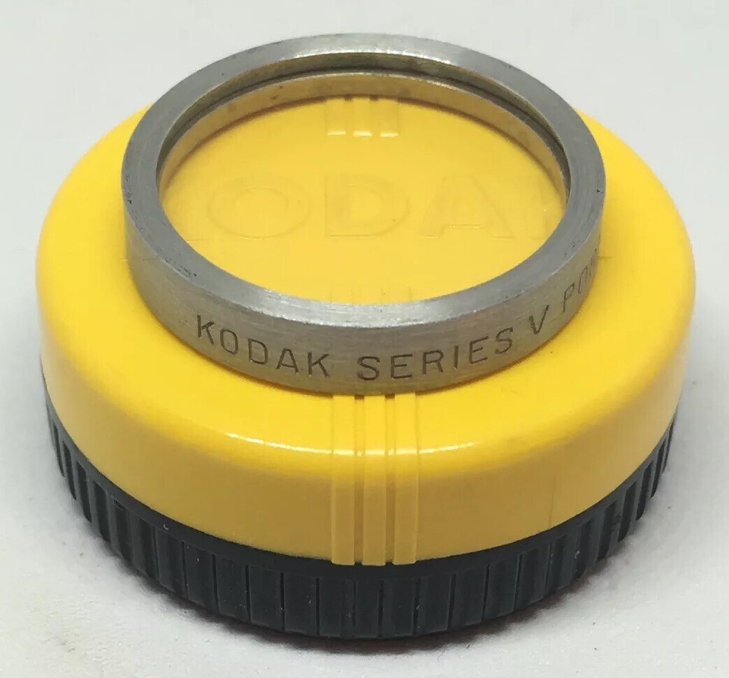 Vintage Kodak Series V Portra Lens 2+ Front In Original Kodak Round Box USA