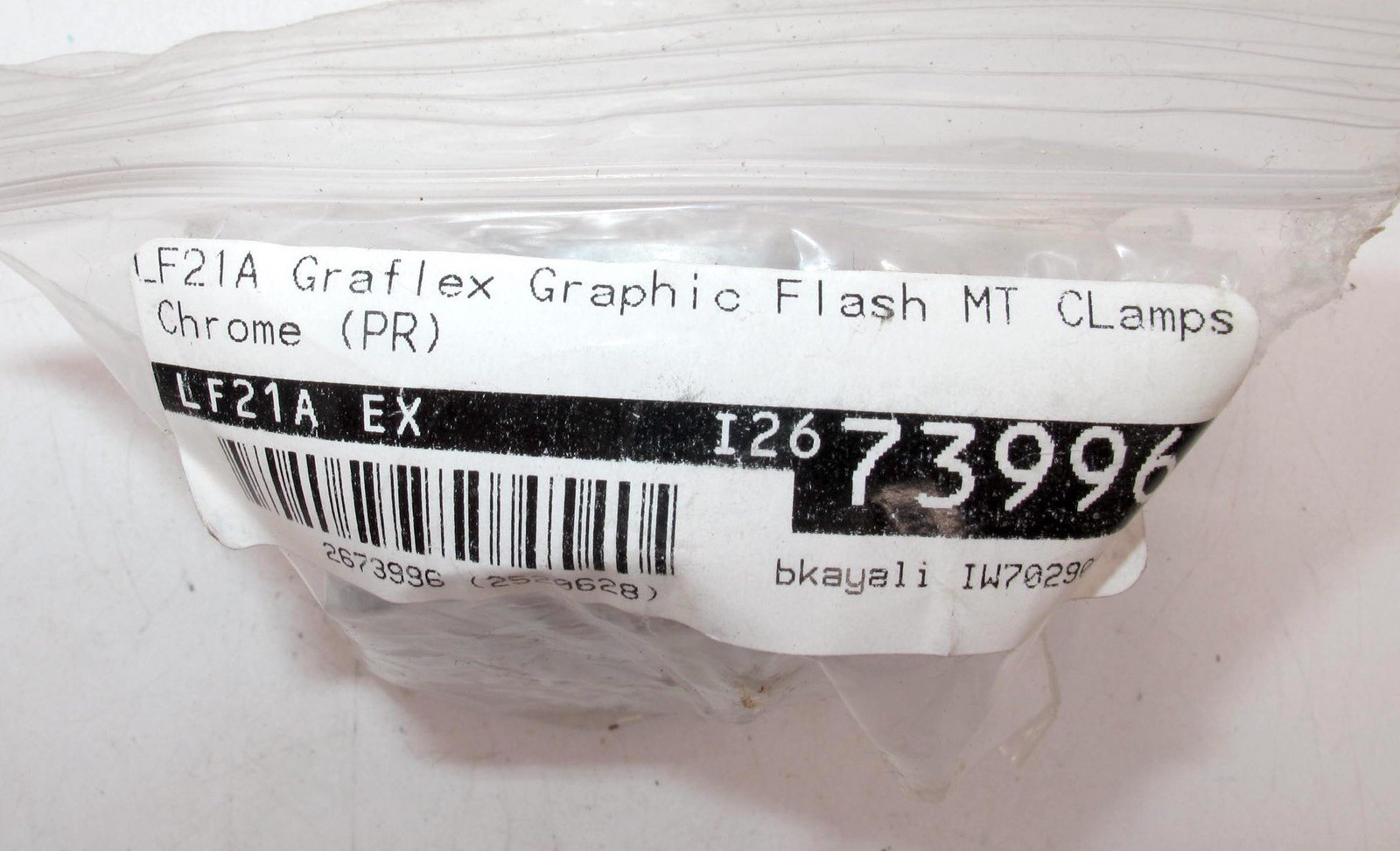 *GREAT* SET OF 2, GRAFLEX GRAPHIC FLASH MT CLAMPS-IN PACKAGE