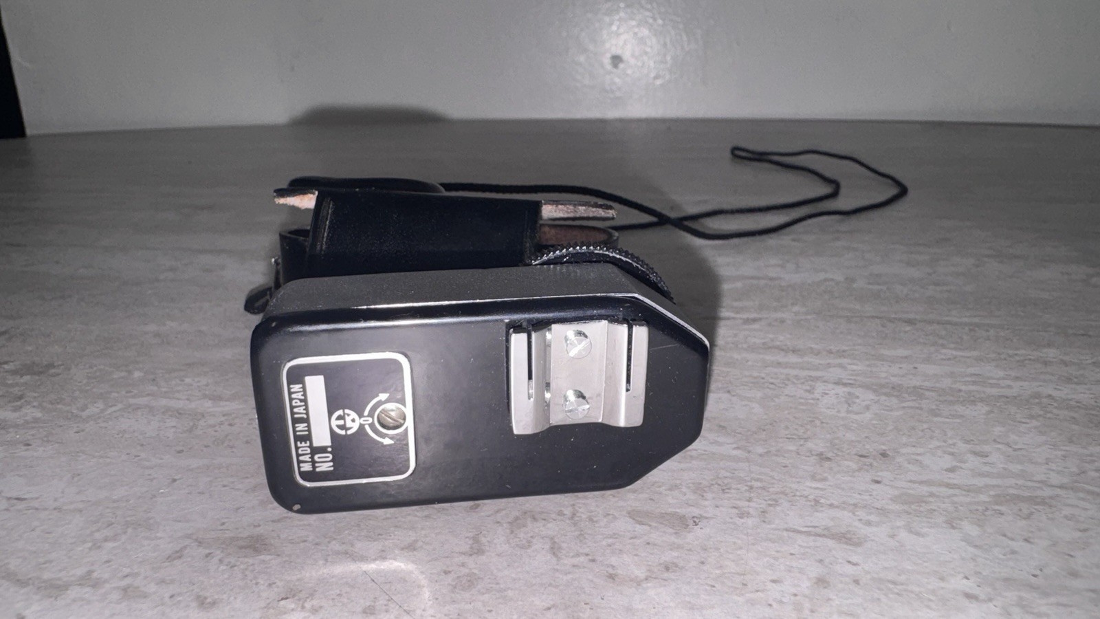 Vintage On Camera ExposureLight Meter ESCOT. Japan Untested Loose Plastic Film