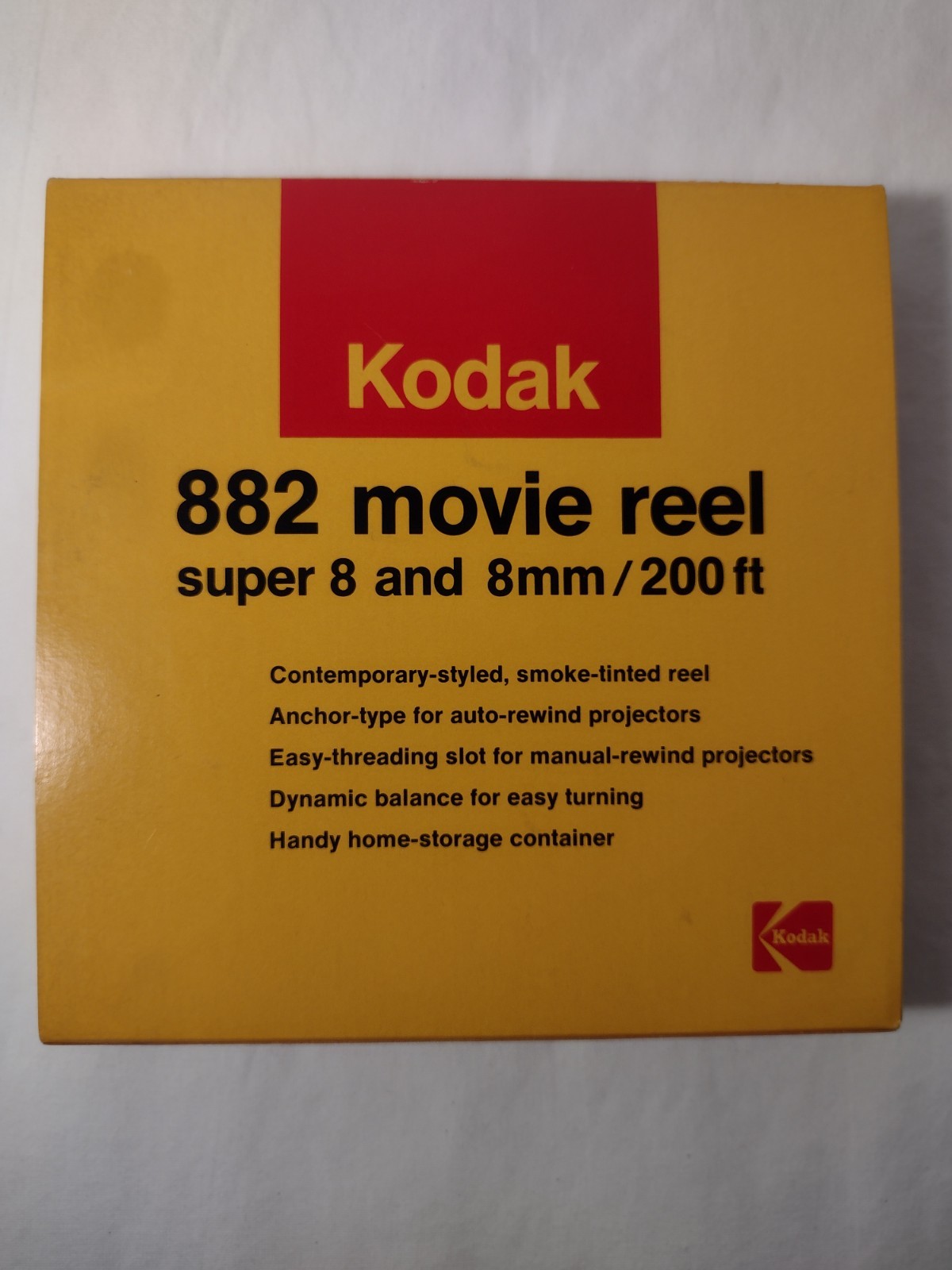 New Kodak 882 Movie Reel Super 8 and 8mm 200ft NOS Original Packaging