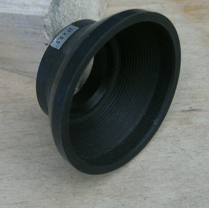rubber E27 27mm screw in contaflex zeiss fit lens hood shade