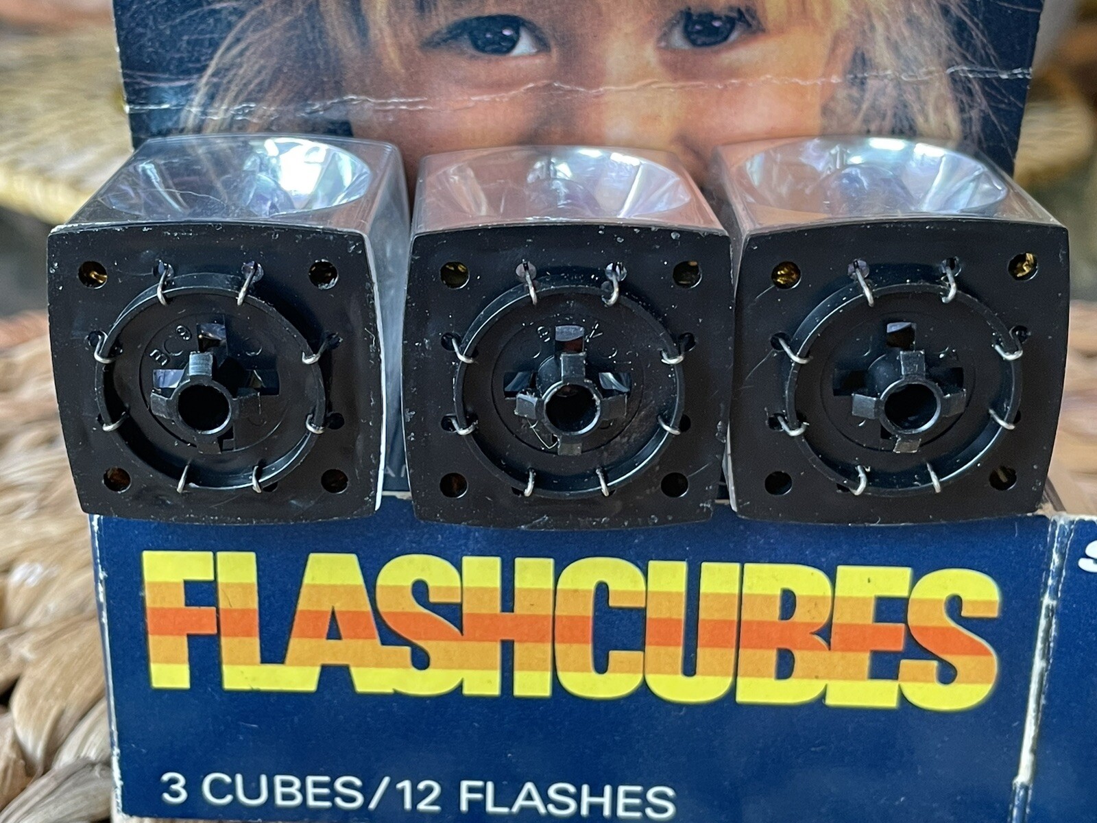 Vintage GTE Sylvania Blue Dot Flash Cubes 3 Pack In Original Box Eckerd