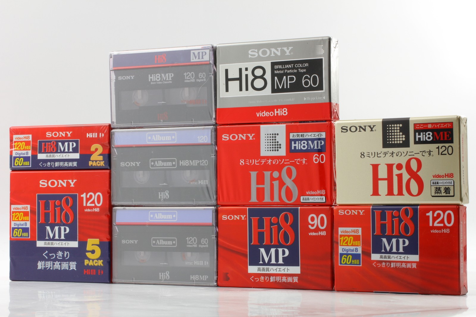 [Unused] Sony Hi8 MP ME 60/90/120min 15 Cassette Tapes Set From JAPAN